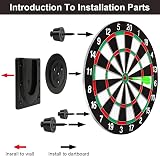 Flintronic Dartboard Bracket Hanging Kit – Wall Mount, Black, Includes Screws view 3
