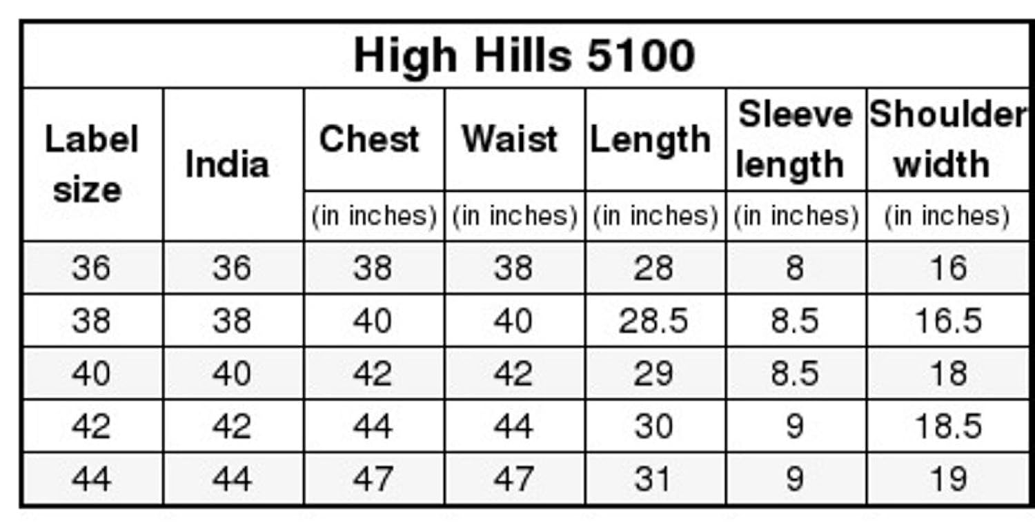 high hill men's cotton casual shirt