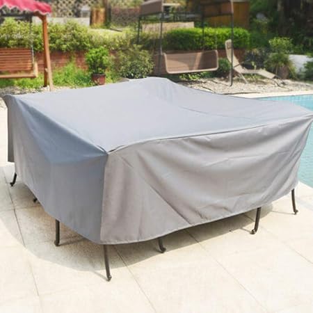 Liangh Waterproof Protection Case For Garden Furniture Patio Table Covered Rectangular Dustproof Cover 90x 90 X 90 Cm 123 123 74cm Amazon Co Uk Kitchen Home