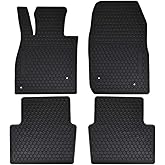 Megiteller Car Floor Mats Custom Fit for Mazda 6 2023 2022 2021 2020 2019 2018 2017 2016 2015 2014 Odorless Washable Heavy Duty Rubber (All Weather) Floor Liners Front and Rear Row Set Black