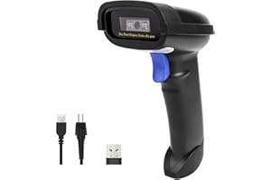 NETUM Bluetooth Barcode Scanner, Compatible with 2.4G Wireless & Bluetooth Function & Wired Connection, Connect Smart Phone, Tablet, PC, CCD Bar Code Reader Work with Windows, Mac,Android (NT-1228BC)