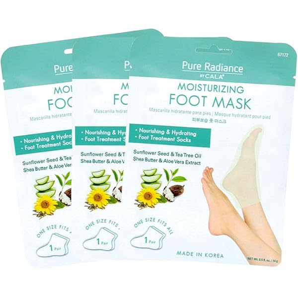 Light So Shine Cala Feuchtigkeitsspendende Fußmasken – 3er Pack Für Weiche, Gepflegte Füße