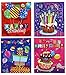 Birthday Gift Bags -12 Pack Medium Birthday Party 3D Present Bags with Tags