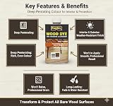 Rustins Wood Dye 250ml Brown Mahogany Quick Drying Deep Penetration All Wood view 3