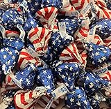 Hershey's Kisses, Milk Chocolate Kisses Red-White and Blue USA Flag (Pack of 2 Pound)