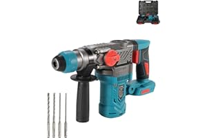 HEIMERDINGER Brushless Rotary Hammer Drill for Makita 18V Battery (Tool Only) – 3.2 Joule Impact, 1-1/8" SDS-Plus Chuck, 2 Modes (Drill/Hammer), Cordless Concrete Drill