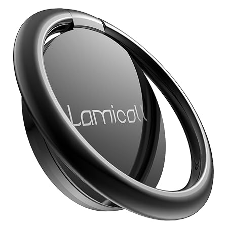 Lamicall Handy Ring Halter, Phone Ring Halterung : Universal 360° Drehbarer Smartphone Fingerhalter für Phone Xs Max Xs XR X,
