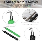 2x Automatic Rebar Tie Wire Twister Tool Retractable Hook Concrete view 4