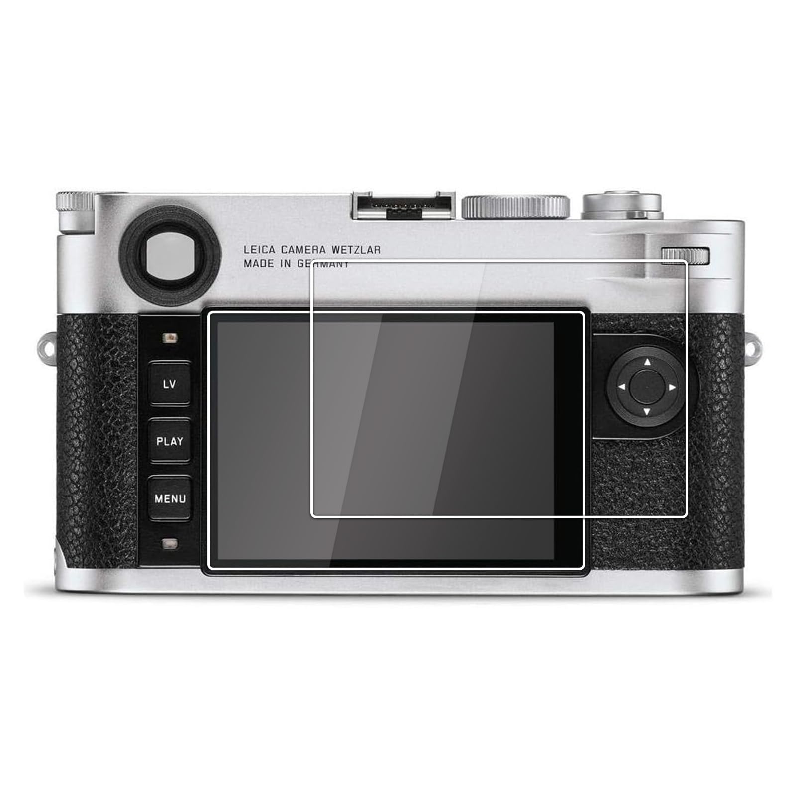 kinokoo Screen Protector for Leica M10 camera, 0.25mm 9H Hardness Tempered Glass Film for Leica M10 camera - Bubble Free& Anti-Scratch&Anti-Finger Print (2 Pack)