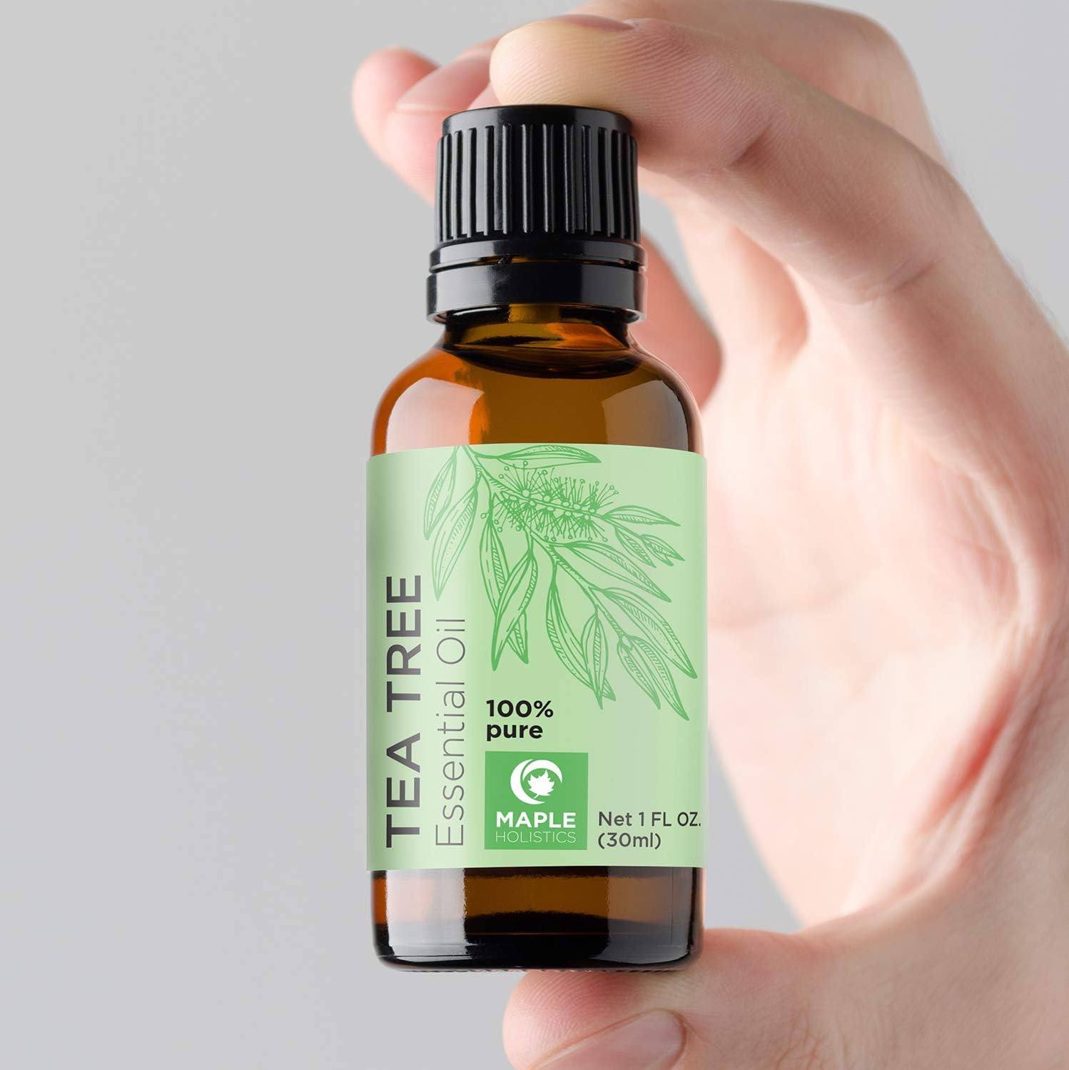 100% Tea Tree Oil Pure - Tea Tree Essential Oil for Skin Dry Scalp and Cuticle Oil for Nail Cleaner - 100% Pure Tea Tree Oil for Hair Skin and Nails Plus Cleansing Oil for Face - Packaging May Vary: Health & Personal Care