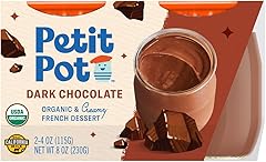 Petit Pot | Organic French Pudding | Dark Chocolate | Gluten-Free | Kosher | Ready-to-Eat | No Artificial Ingredients | No Pr
