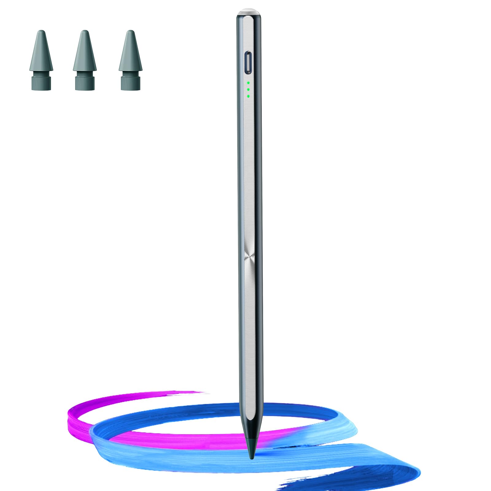 Photo 1 of Hastraith Stylus Pen for iPad(2018-2025)-13 Mins Fast Charge with Tilt Sensitivity & Palm Rejection for iPad 11/10/9/8/7/6th Gen, Air 7/6/5/4/3/M3/M2, Pro 13"/12.9"/11"/M4, Mini 7/6/5th, Metallic Blue