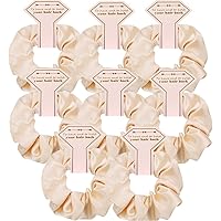 8pcs Satin Bridesmaid Proposal Gifts Hair Ties Hair Scrunchies Bachelorette Party Favors Satin Bridesmaid Gift for Wedding Pa