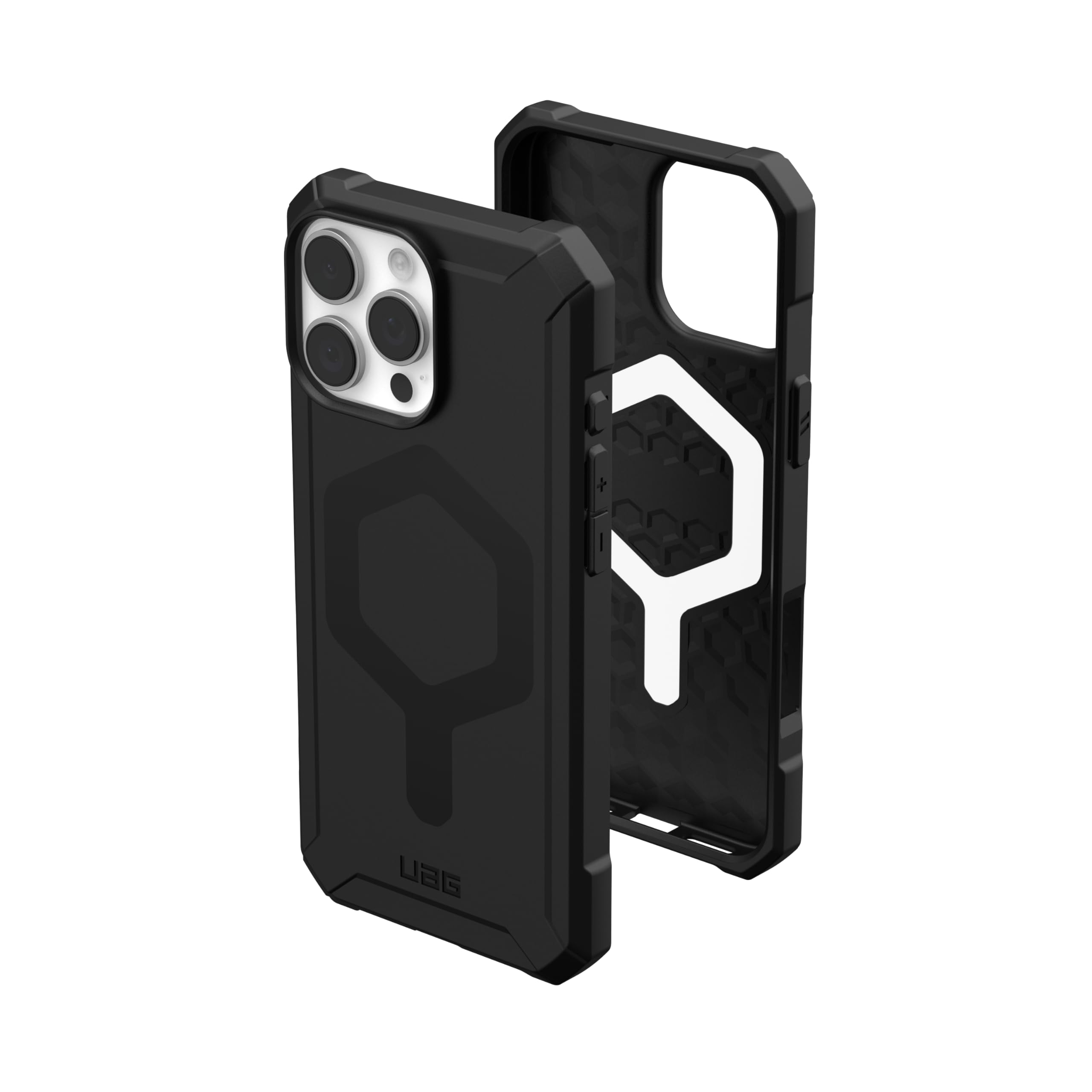 URBAN ARMOR GEAR UAG Designed for iPhone 16 Pro Max Case 6.9" Essential Armor - Compatible with MagSafe Charging Rugged Slim Sleek Shockproof Anti-Slip Military Grade Protective Cover, Black