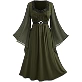 ROSE GAL Rosegal Plus Size Renaissance Costumes Dress for Women Medieval Fairy Halloween Dress