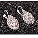 Wensltd Clearance! 1 Pairs Women Girls Cute Lady Crystal Rhinestone Earrings Elegant Jewelry (Silver)