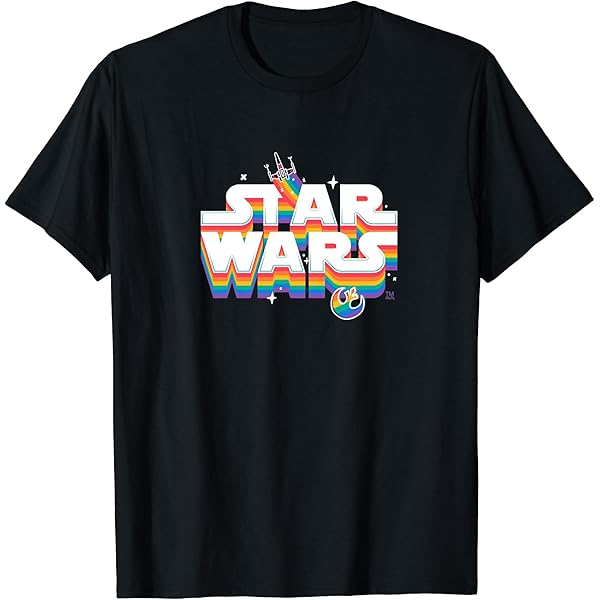 Amazon.com: Star Wars Pride Rainbow Rebel Logo May The Force