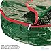 ZOBER Christmas Wreath Storage Container - 30 Inch Wreath Bag for Artificial Wreaths - Dual Zippered Wreath Storage W/Strong, Durable Handles - Green
