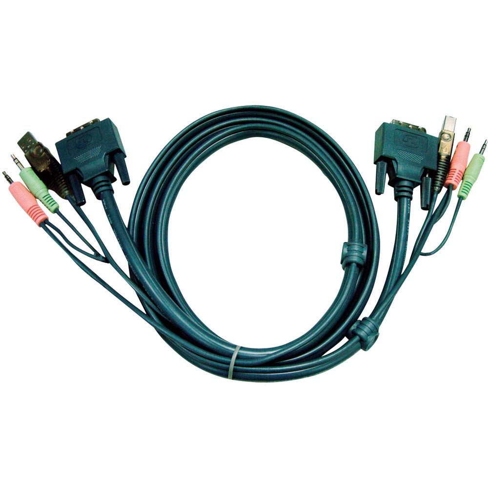 ATEN 1.8M USB DVI-D Single Link KVM Cable 2L-7D02U