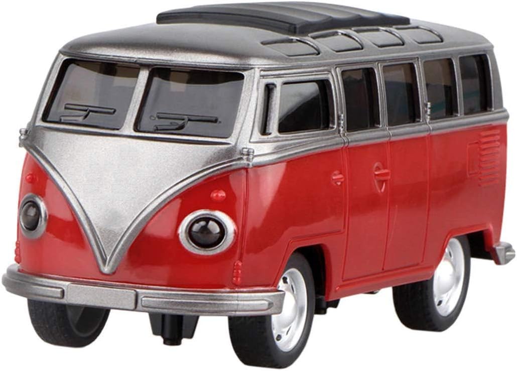 ZGYQGOO Children's toy car model Mini Music Bus Taxi Inertia Car Vehicle Model Kids Educational Toy Little Bus Model Buses For Kids Gift Toys
