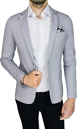 veste gris clair homme