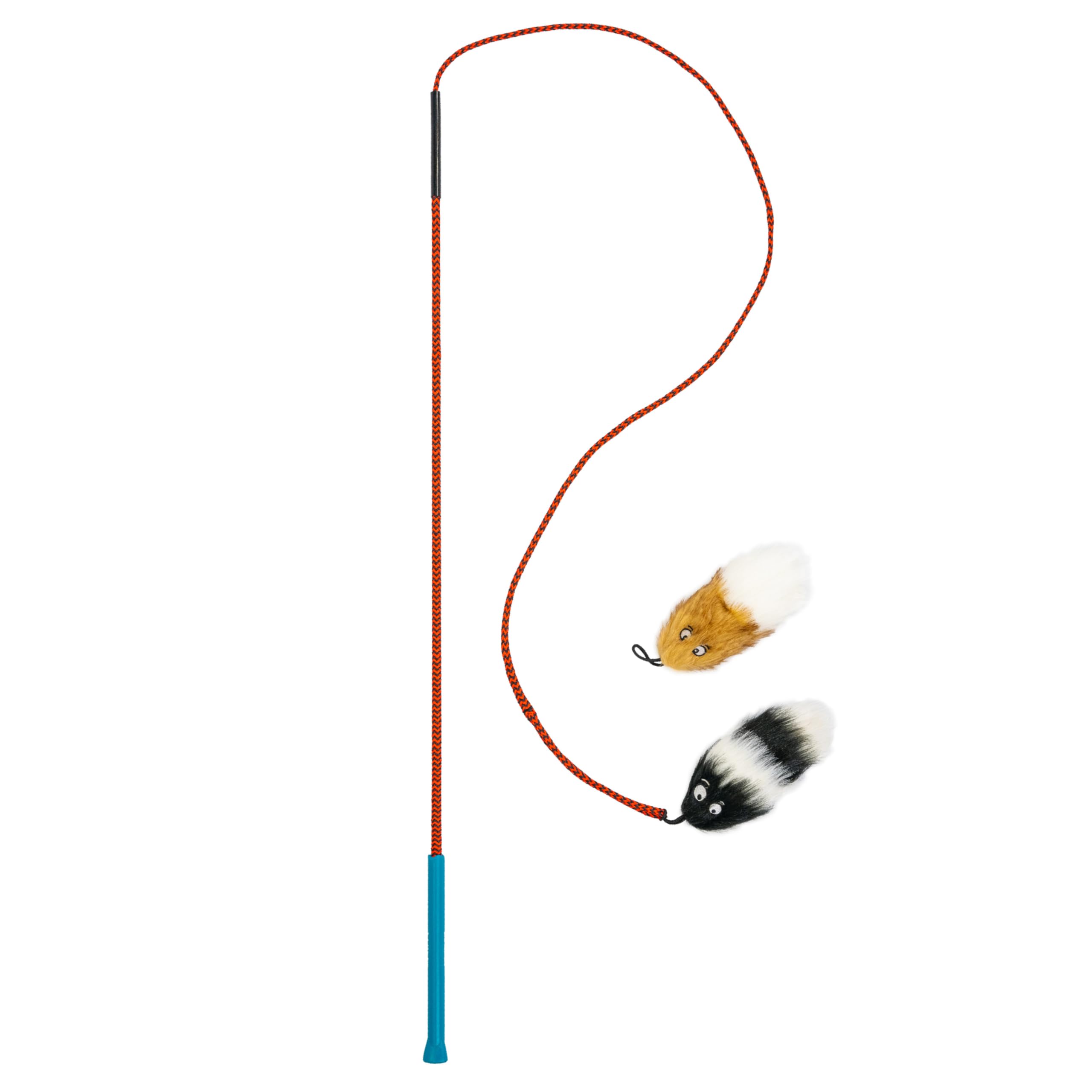 Outward Hound Kyjen Plush Puppies Tail Teaser with Refill