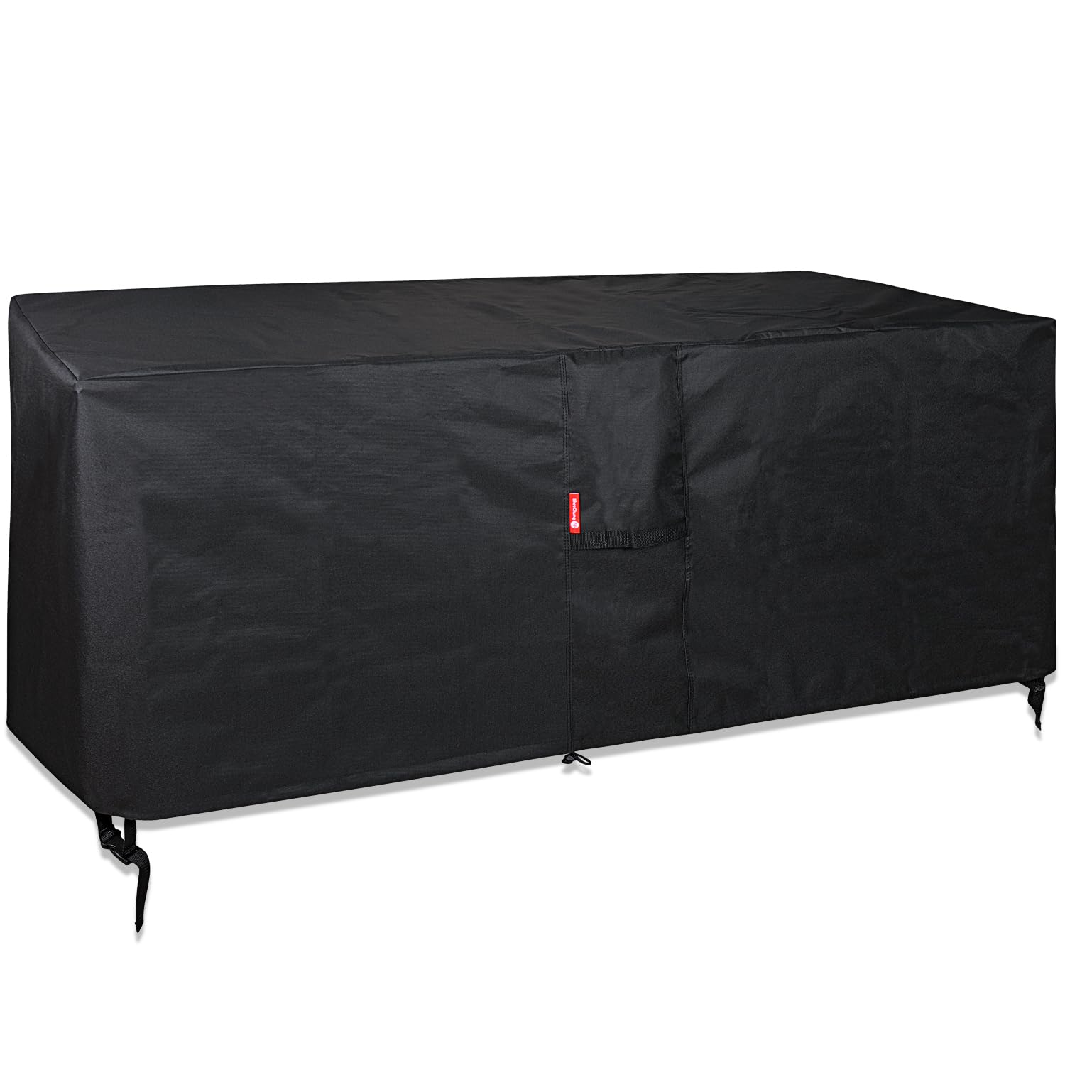 Photo 1 of SheeChung Rectangular Fire Pit Cover,Fits 54-58 Inch-Outdoor Waterproof Anti-UV Patio Furniture Gas Fire Pit Table,58 x 28 x 24 Inches, Black