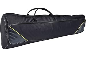 ZETILING Trombone Case, 33.9 * 13.0 * 4.3 in Trombone Bag, Oxford Cloth Protect Musical Instrument from Bumps During Transport and Carrying for Alto/Tenor Players (Black)