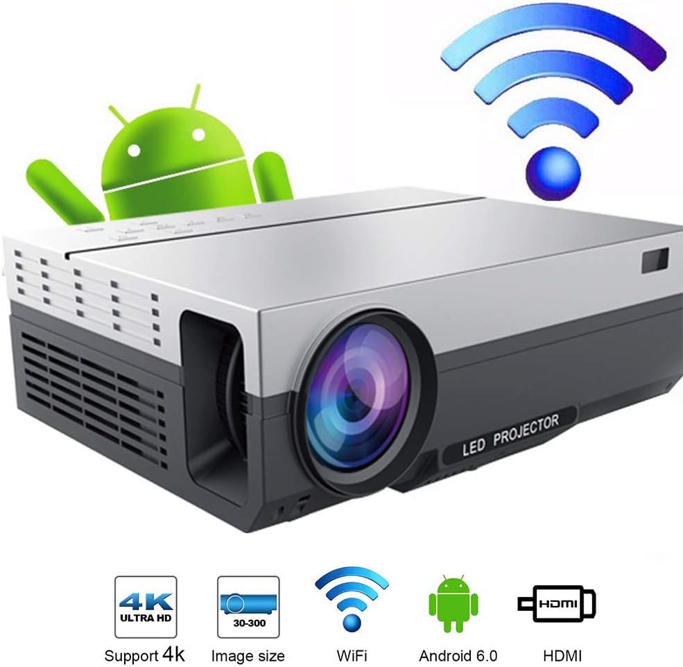 Zichen Proyector de Video LED Full HD Proyector con 5500 lúmenes ...