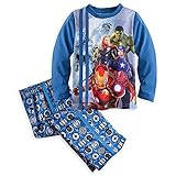 Disney Store Marvel's Avengers: Age of Ultron Pajama Sleep Set for Boys, Blue