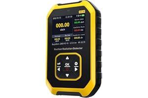 MOKERNALI Geiger Counter, Nuclear Radiation Detector, Portable Radiation Dosimeter with LCD Display, Rechargeable Radiation Monitor Meter for Metal, Marble, Tile