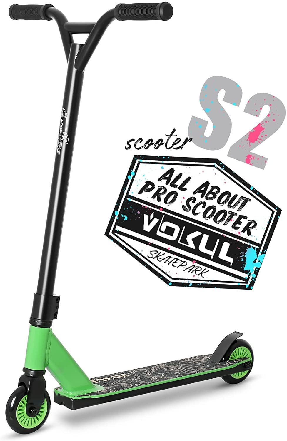 VOKUL Stunt Scooter for Kids Protrick Scooter Boys Pro Scooter Teens High Performance Gift Skate Park Street Tricks 10pcs