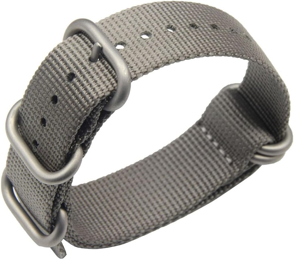 One Piece Nylon Watch Strap 18mm Nylon Watch Strap 18mm Grey HighEnd