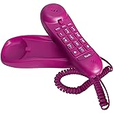 Slimline Purple Colored Phone for Wall Or Desk with Memory
