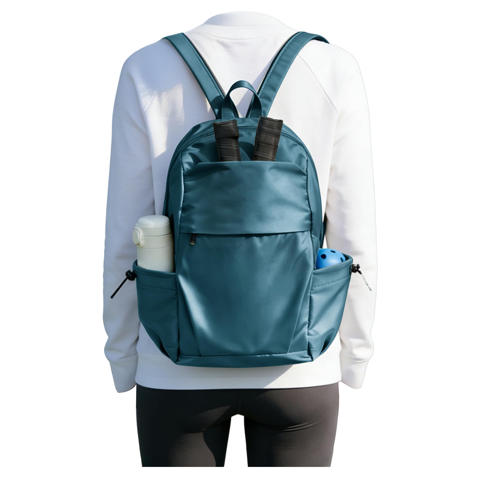 SEAFEW Large Blue Sling Crossbody Bag for Men Women, Convertible Backpack Shoulder Daypack, Waterproof One Strap Fanny Back Pack for Casual Travel Hiking Sport Gym with USB Charger Port Image