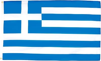 AZ FLAG Greece Flag 2x3 ft 100D Polyester with 2 Brass Eyelets