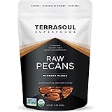 Terrasoul Superfoods Organic Pecans, 11 Oz (Pack of 1) - Mammoth Halves | Fresh | Raw