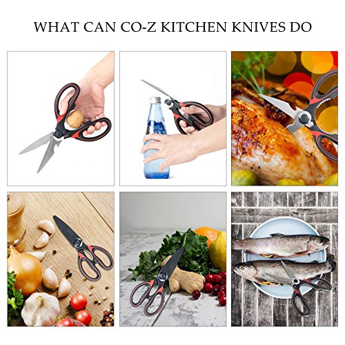 image for CO-Z Heavy Duty Kitchen Shears Multi-Purpose Utility Scissors for Chic