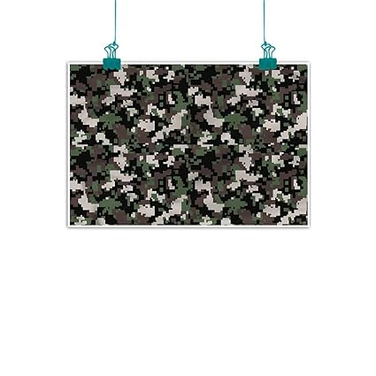 Amazon Com Unpremoon Camo Wall Decor W 24 X L 16