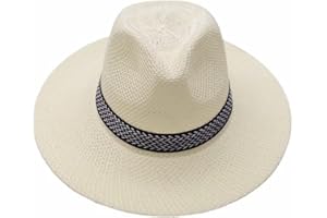 Panama Hat Men Straw Hat Foldable Summer Hat Beach Fedora Hat UV Protection Fashion Vacation Travel Sun hat