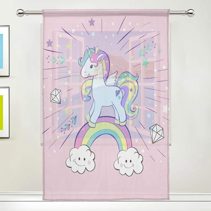 Cortinas de Unicornios, Decoración para baños, dormitorios - unicornios