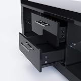ELEGANT 1300mm LED TV Stand Gloss Black Storage for 32-55 Inch TVs view 6