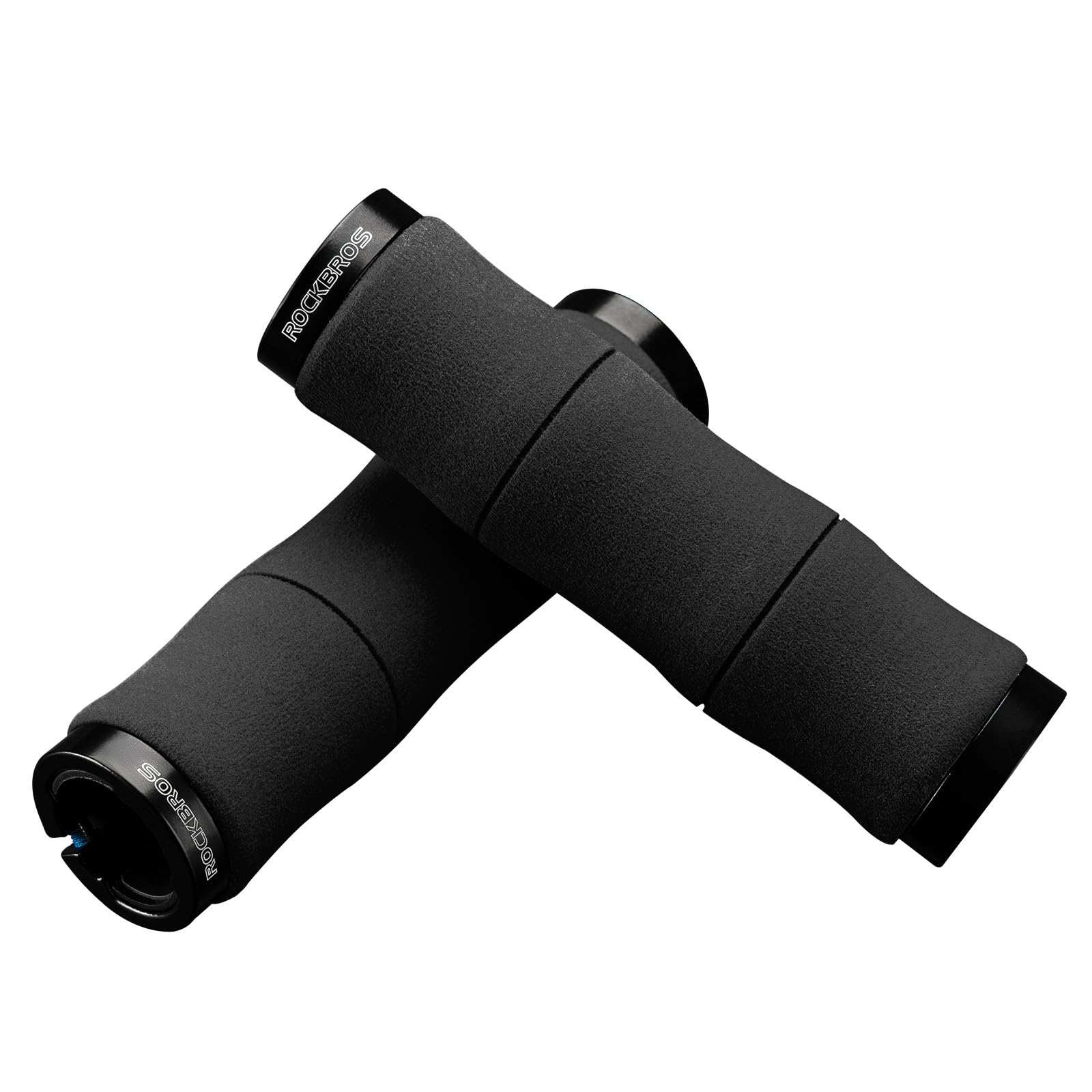 ROCKBROS Bike Grips Non-Slip Eva Sponge Handlebar Grips Soft Cycling Grips with 23mm Inner Diameter Bicycle Handlebar Grips with Lock-On Design for MTB, Scooters, Road Bikes