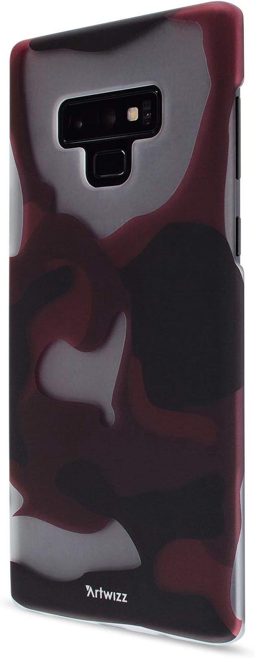 Artwizz Camouflage Clip Case Designed for [Galaxy Note 9] - Slim Protective Cover with Unique Pattern, Soft-Touch Coating, Smooth Grip - Red