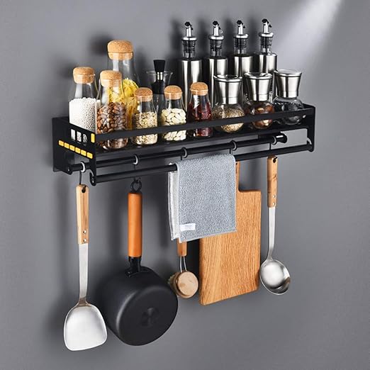 Estante para horno de microondas de acero inoxidable, bronce negro ...