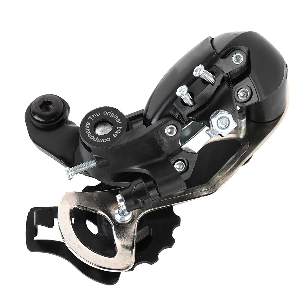 Bike Rear Derailleur, High Precision Metal Bicycle Rear Wheel Derailleur, 21/24 Speed for Road, Mountain, and City Bikes