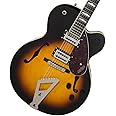 Gretsch G2420 Streamliner Hollow Body 6-String Electric Guitar with Chromatic II Tailpiece, Broad'Tron Pickups, and Laurel Fingerboard (Right-Handed, Aged Brooklyn Burst)