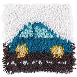 Spinrite Wonderart Latch Hook Kit, 8 by 8-Inch, Car