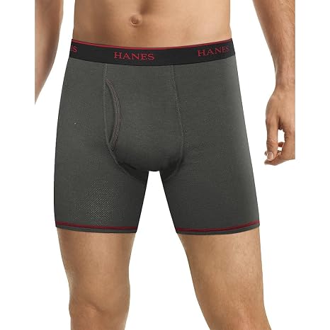 hanes men's cool comfort breathable mesh boxer brief