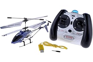 Syma S107G 3 Channel RC Helicopter with Gyro, Blue